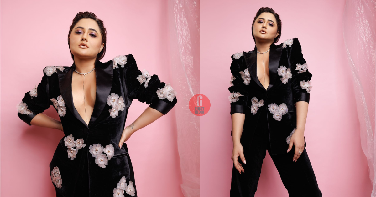 Watch: Rashami Desai looks insanely gorgeous and breathtakingly beautiful in a velvet blazer set with 3D flower embellishments, check out